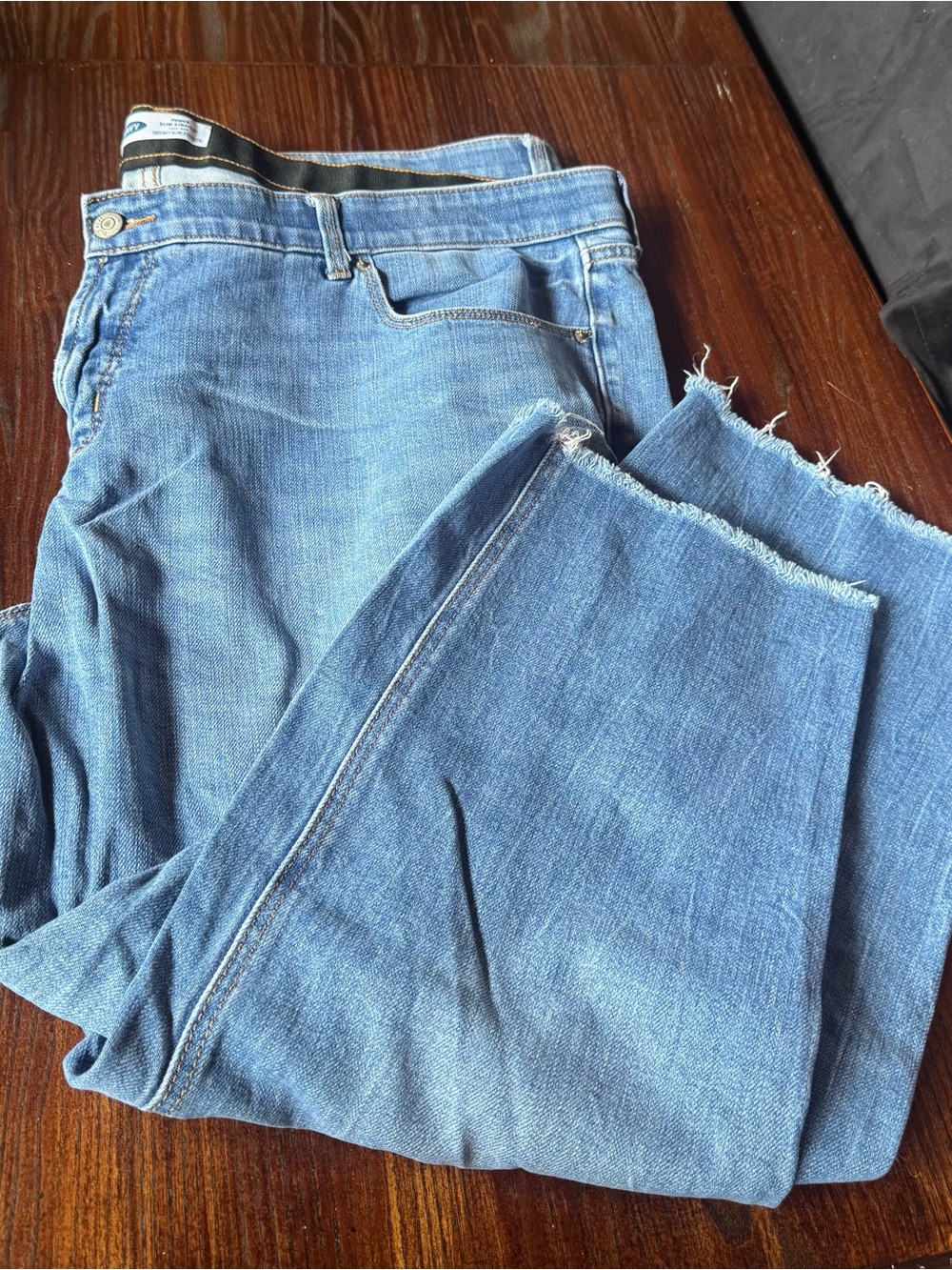 Old Navy Light Wash power slim straight Jeans 24 plus